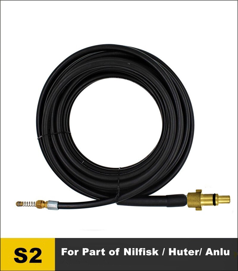 20 Meters Sewer Drain Hose Pipe Dredge Cleaner Tool Kits For Karcher Lavor Interskol Huter Nilfisk Stihl Elitech Pressure Washer: S2 20 Meters