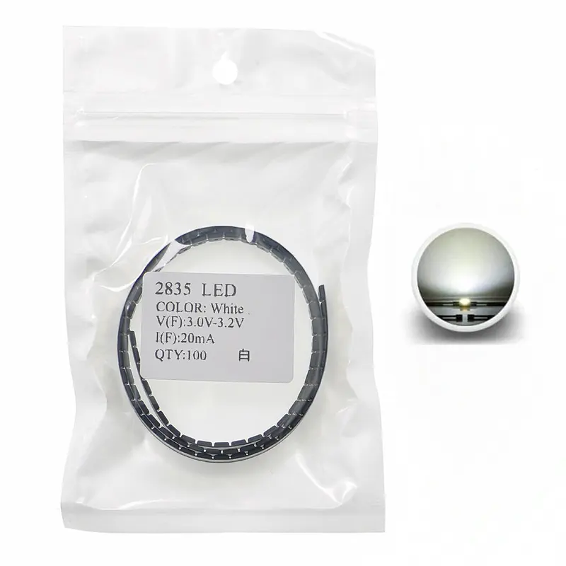 100pcs 2835 SMD LED Emitting Diode Lamp Chip Light Beads Warm Cool White Red Green Blue Yellow Amber Blue pink purple Color