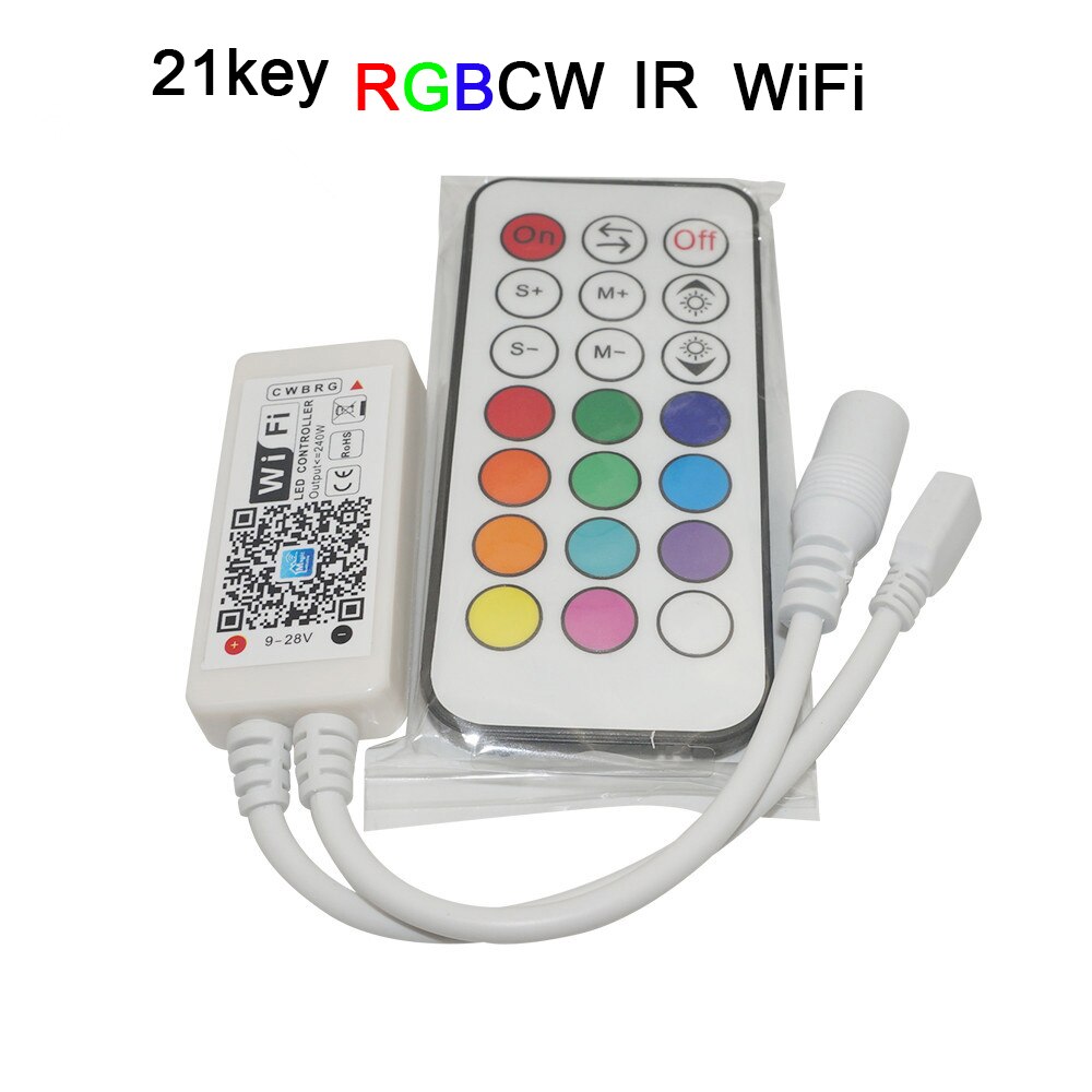 Magic Home Bluetooth Wireless WiFi Remote,RGB/RGBW IR RF LED Controller DC5V 12V 24V for 5050 WS2811 WS2812B Pixel Led Strip