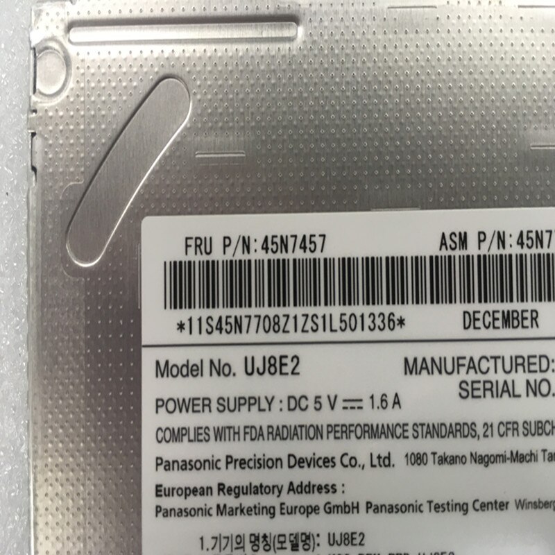 Fru :45 n 7457 dvd-rw super multi-brännare för lenovo thinkpad  t430s t420s t410 t400 notebook speciella inbyggda dvdrw-enheter
