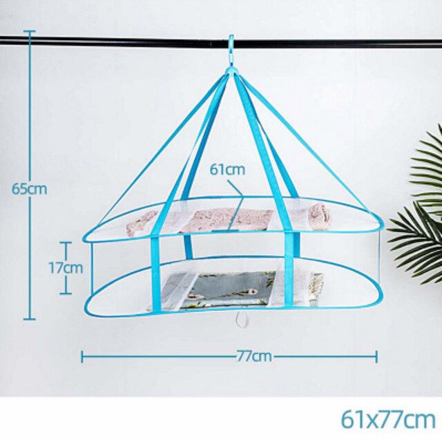 Typ haka kosz robić suszenia gospodarstwa domowego dwuwarstwowe skarpety suszenie netto ubrania płaskie netto kieszeń wieszak na ubrania składany 1 sztuka: E