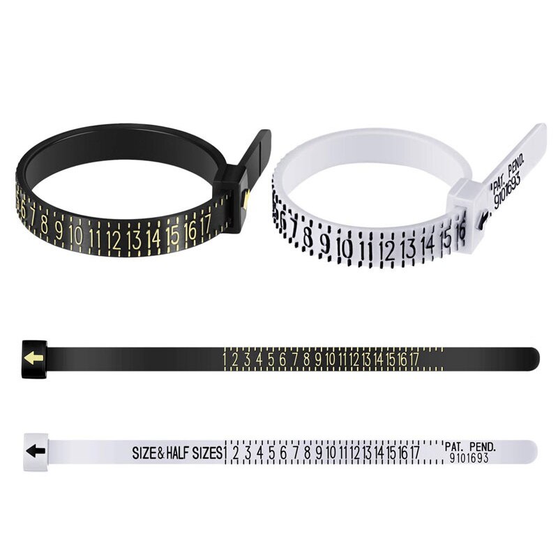 Ringmaat, vingermaat, mannen- en vrouwenmaten, sieradenaccessoiremeter