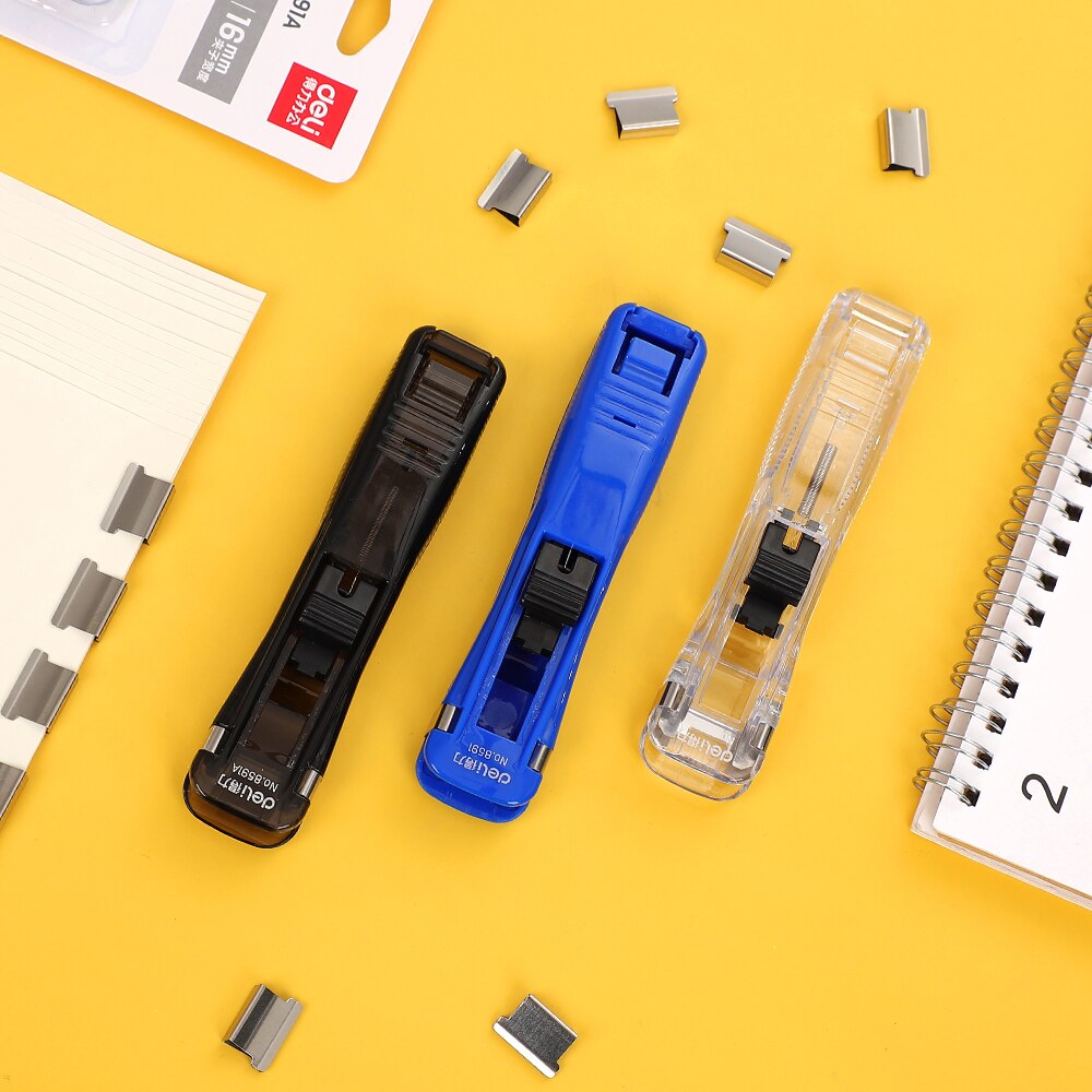 JIANWU 1pc Data Sorting Stapler Simple Practical Push Clamp Stapler Classification Folder Student Storage School Office Supplies