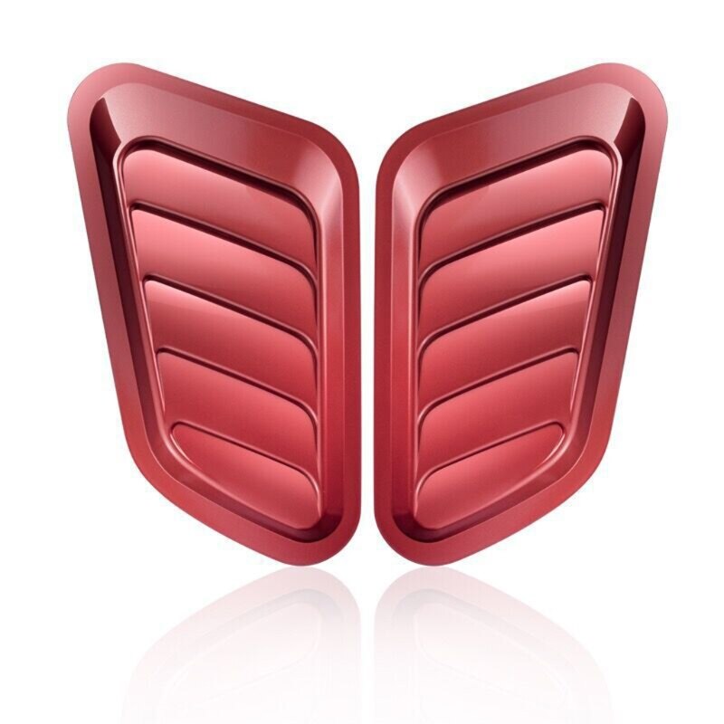 2pcs Hood Vents Air Flow Intake Scoop Turbo Bonnet Cover Car Decorative Cover