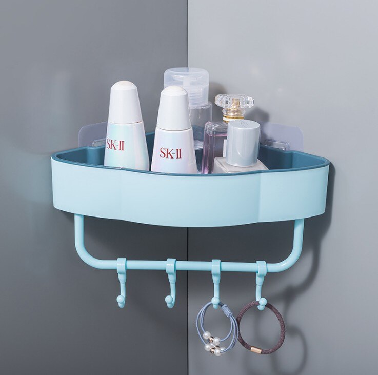 Badkamer Plank Organisator Snap Hoekkast Caddy Badkamer Hoekkast Douche Opslag Muur Houder Shampoo Houder: B