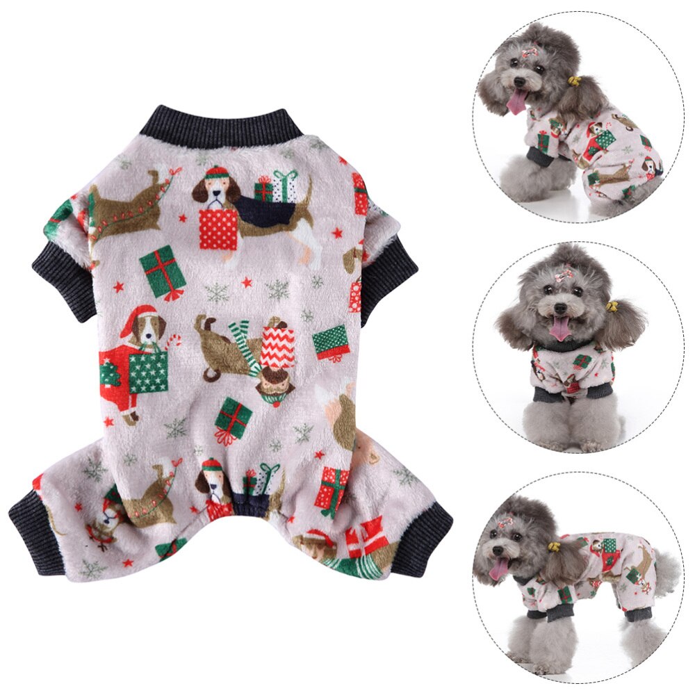 1Pc Hond Kerst Outfit Kostuum Grappige Huisdier Kleding (Maat S)