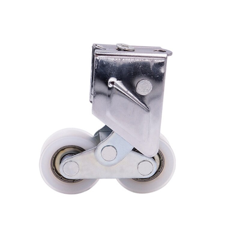 Stainless Steel Pulley 8*2*4cm Pulley for Glass Cabinet Sliding Door Roller Clamp Steel Wheel Pulley Track