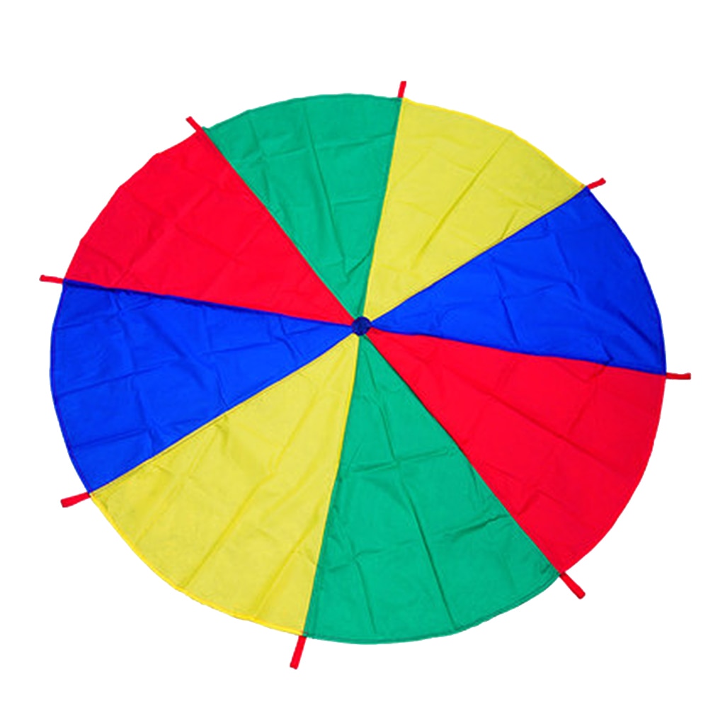 6 ~ 16ft Veelkleurige Kid 'S Play Parachute Tent Outdoor Games Activiteiten Speelgoed