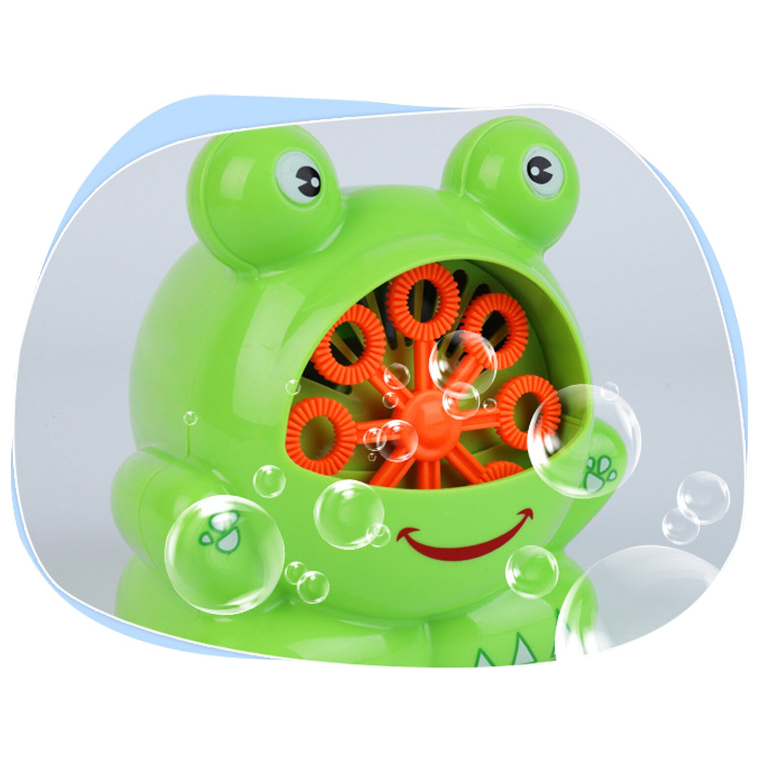 Kids Cute Funny Cartoon Electric Frog Bubble Machine Automatic Frog Bubble Maker Soap Bubble Blower Outdoor Sports Bubble Toy