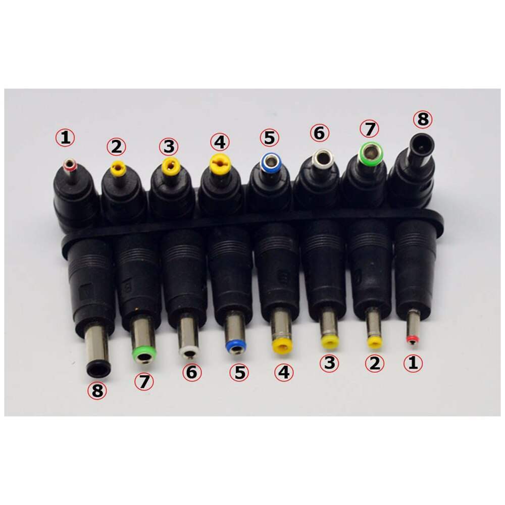 8pcs/set AC DC Power Charger Charging Adapter Tips... – Grandado