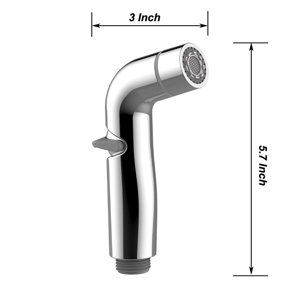 6pcs Handheld Toilet Bidet Sprayer Flusher Set Portable Diaper Bidet Stainless Steel Hand Bidet Faucet For Bathroom Hand Sprayer