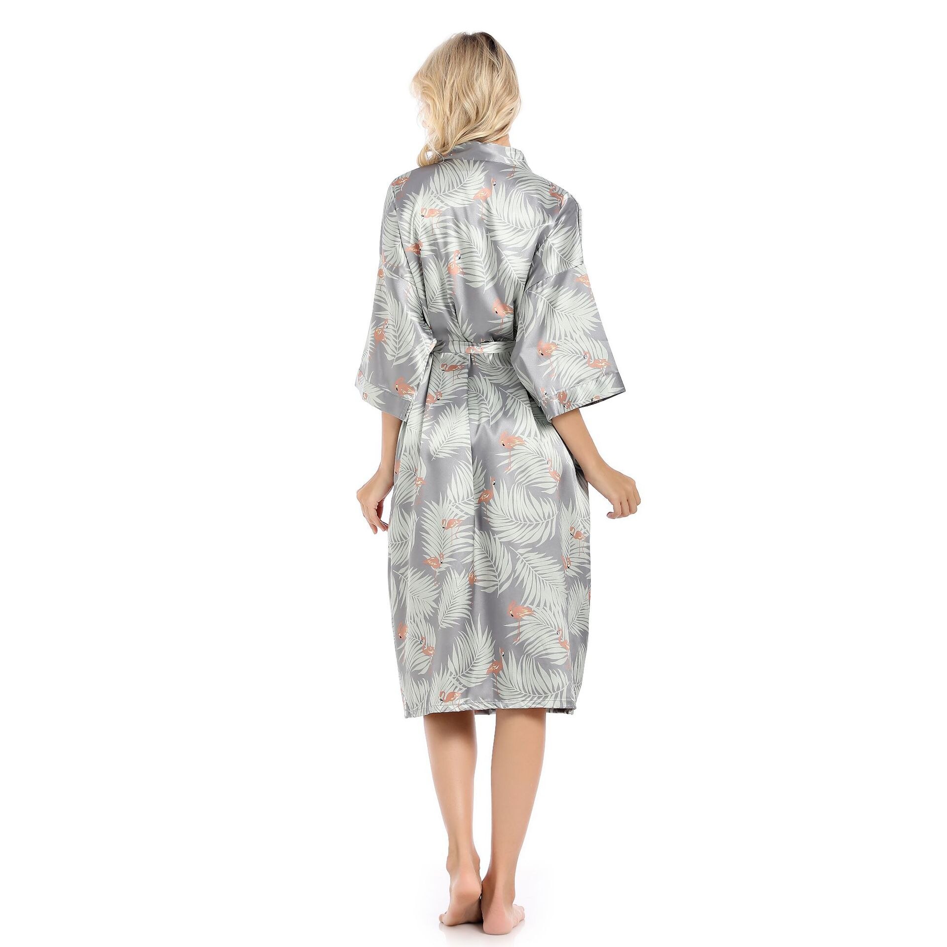 Floral Robes Floral Satin Silk Bridal bride bridal bridesmaid Kimono Robes party robe Women Brthrobe Dressing Gown