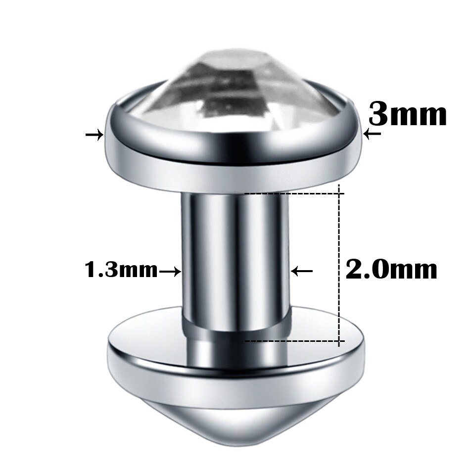 20 stuks/partij  g23 titanium micro dermal anchor topset met basis dermal piercing hide in skin dermal ringen piercings lichaamssieraden: Stijl 12