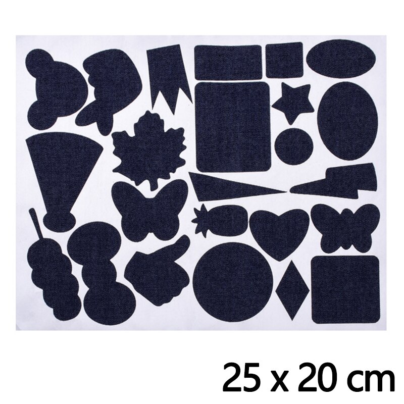 Toppe in tessuto denim autoadesivo senza taglio per abbigliamento jeans riparazione abbigliamento cucito toppa in denim pantaloni adesivi tessuti fai-da-te distintivo: niuzai-2