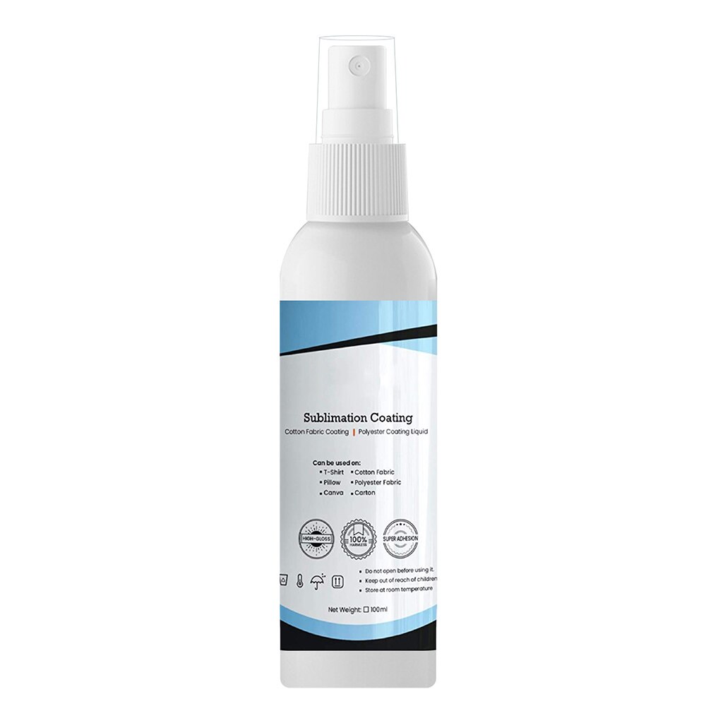 Sublimatie Coating Spuiten Quick Droog Prep Sublimatie Vloeistof Spray Voor Alle Katoen Snel Droog Prep Sublimatie Vloeistof Spray Pre: 100ml