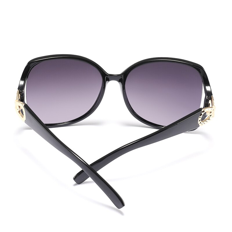 Top oversized sorte vandre solbriller kvinder stor størrelse store retro spejl solbriller til kvinder dame kvinde  uv400