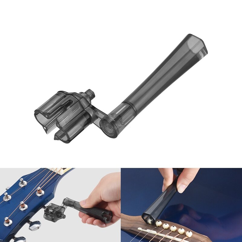 Multifunctionele String Peg Winder Bridge Pin Puller Voor Akoestische Gitaren Gitaar Reparatie Onderhoud Tool Luthier Tool