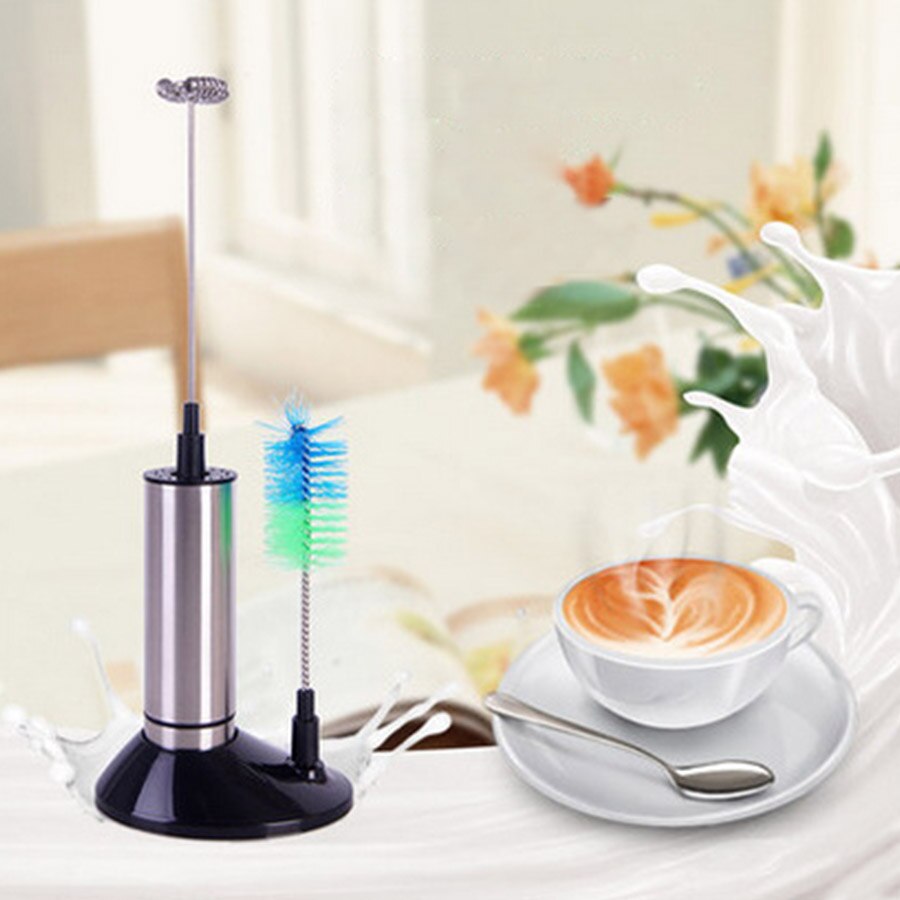 Multifunctional Milk Frother Electric Milk Frother Handheld Coffee Mixing Foamer with Single Double Head Egg Beater