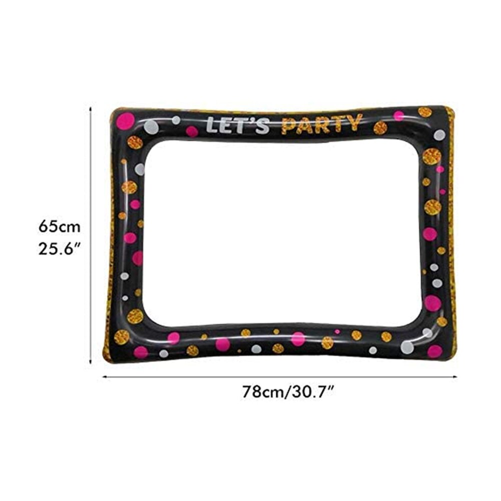 Cadre gonflable accessoires de cabine Photo Selfie cadre Photo fournitures de fête pour anniversaire douche nuptiale bébé douche mariage carnaval