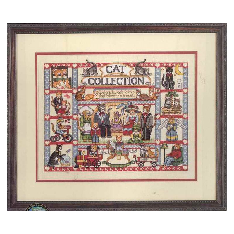 Gold Collection Lovely Counted Cross Stitch Kit Cat Collection Cats Kitten Kitties Kitty dim 35008