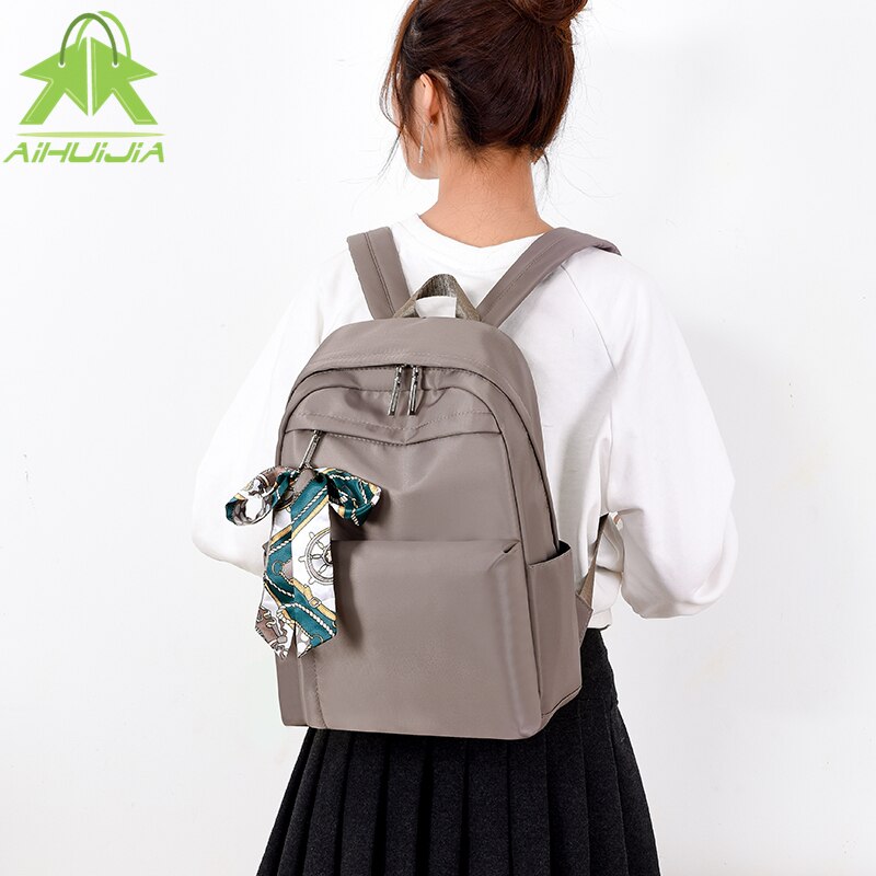 Vrouwen Rugzakken Waterdichte Oxford Doek Mode Lint Schoudertassen Zachte Schooltas Dames Anti-Diefstal Vakantiereizen Rugzakken