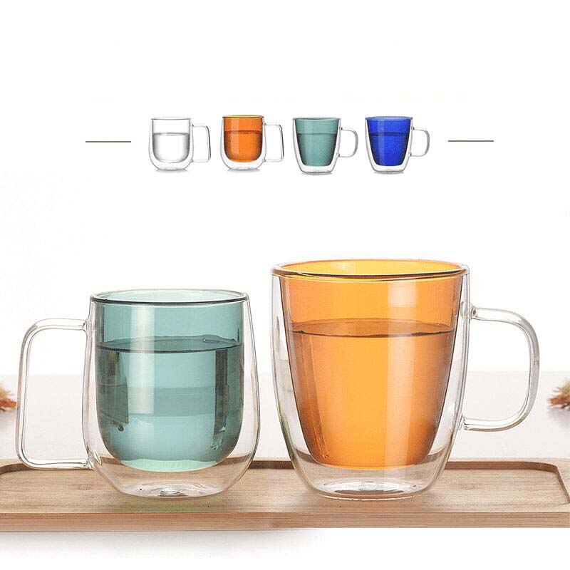 Whisky Bier Glazen Multi-color Wijn Glas Thee Sap Kopje Koffie Cups Cocktail Holder Mok Dubbele Wand Mokken Wijnglas voor Vodka