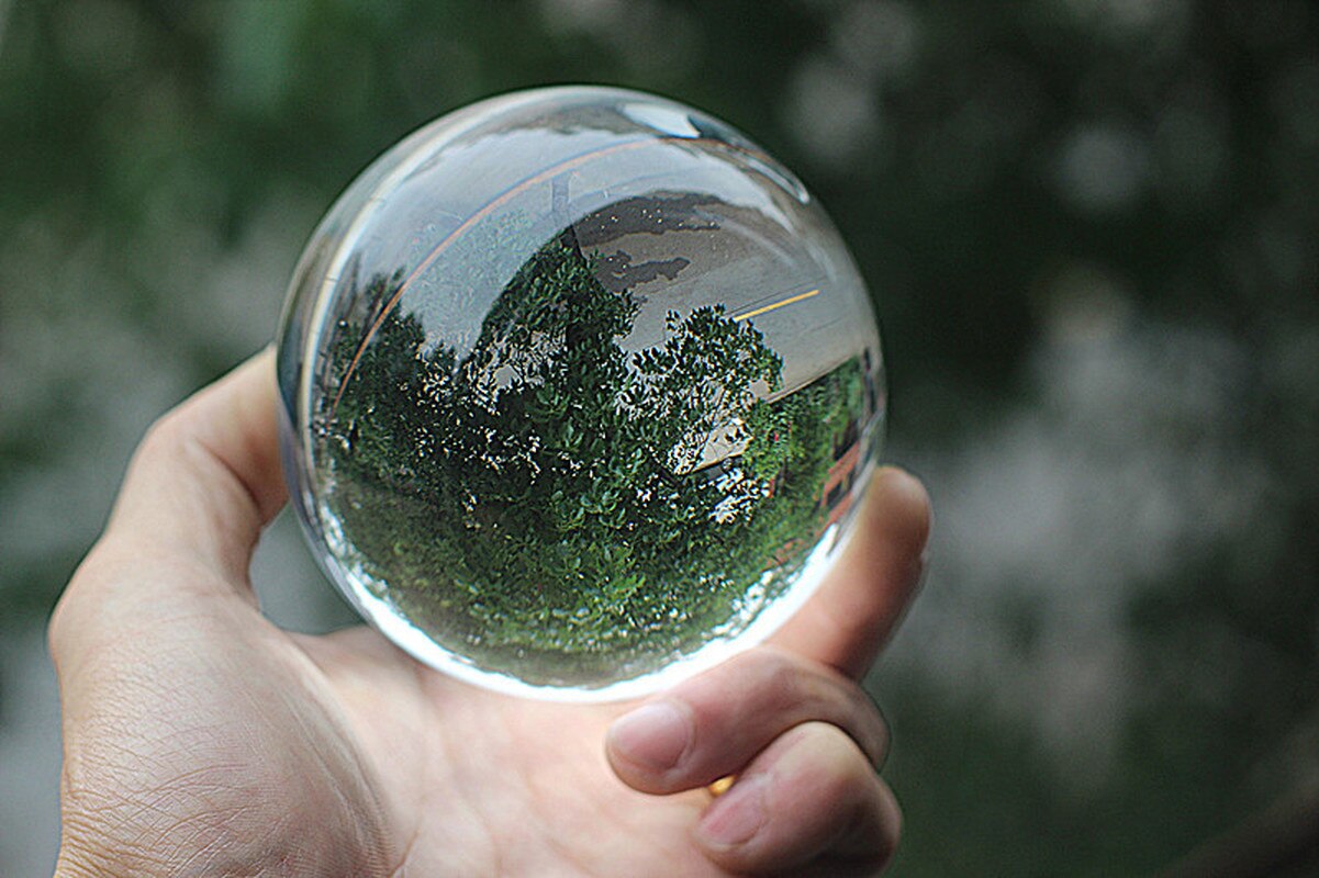 Photography Glass Crystal Ball 80/100/110mm Sphere Photography Photo Shooting Props Lens Clear Round Artificial Ball Decor