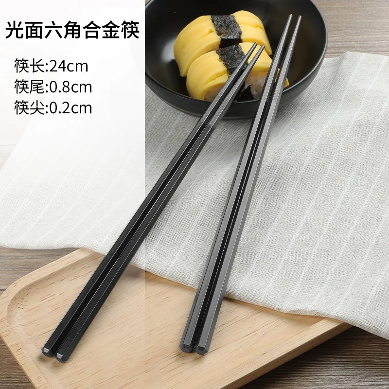 Japanische Essstäbchen aus PPS-Legierung, 10 Paar, Heim- und Küchenzubehör, hitzebeständiges Sushi-Essstäbchen-Geschirr für Restaurants: Rosa