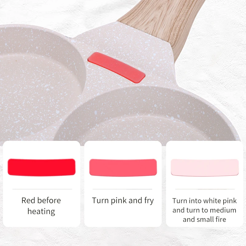 4- huls omeletpande stegegryde med låg fortykket bøfpande brød morgenmadsmaskine induktion universal nonstick æggepandekage