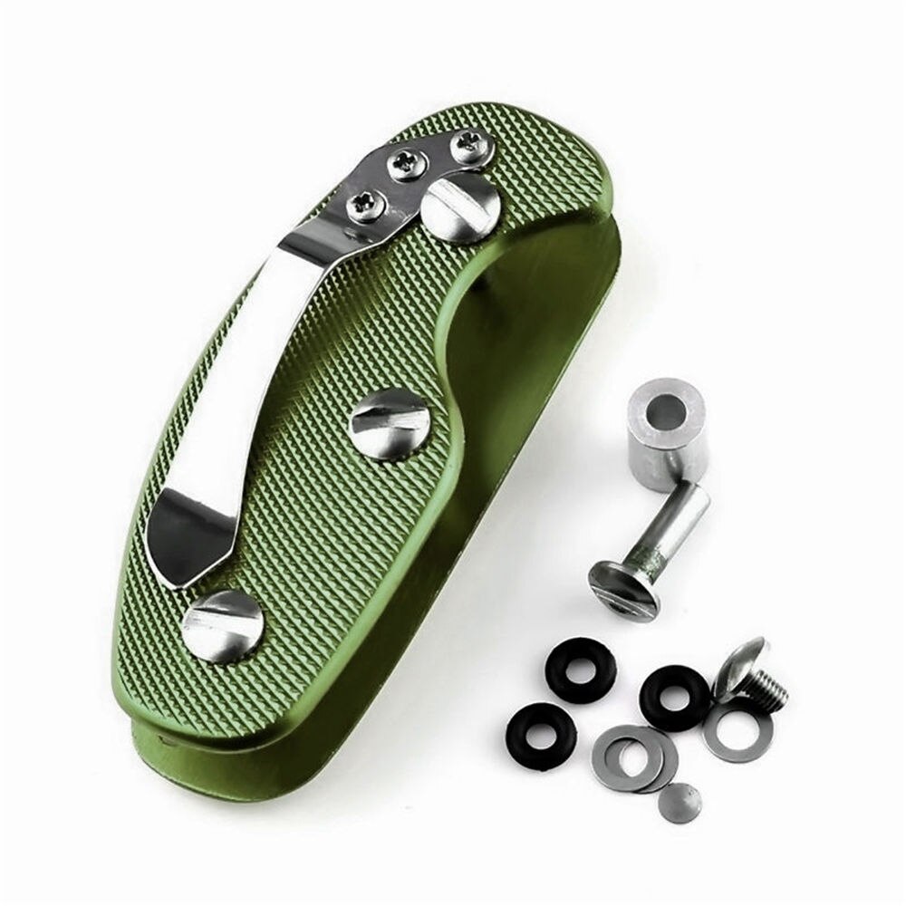 Kugghjul nyckelring hållare mapp multifunktions fickverktyg klämma arrangör samlare smart klipp kit bar bil prydnad tillbehör: Grön