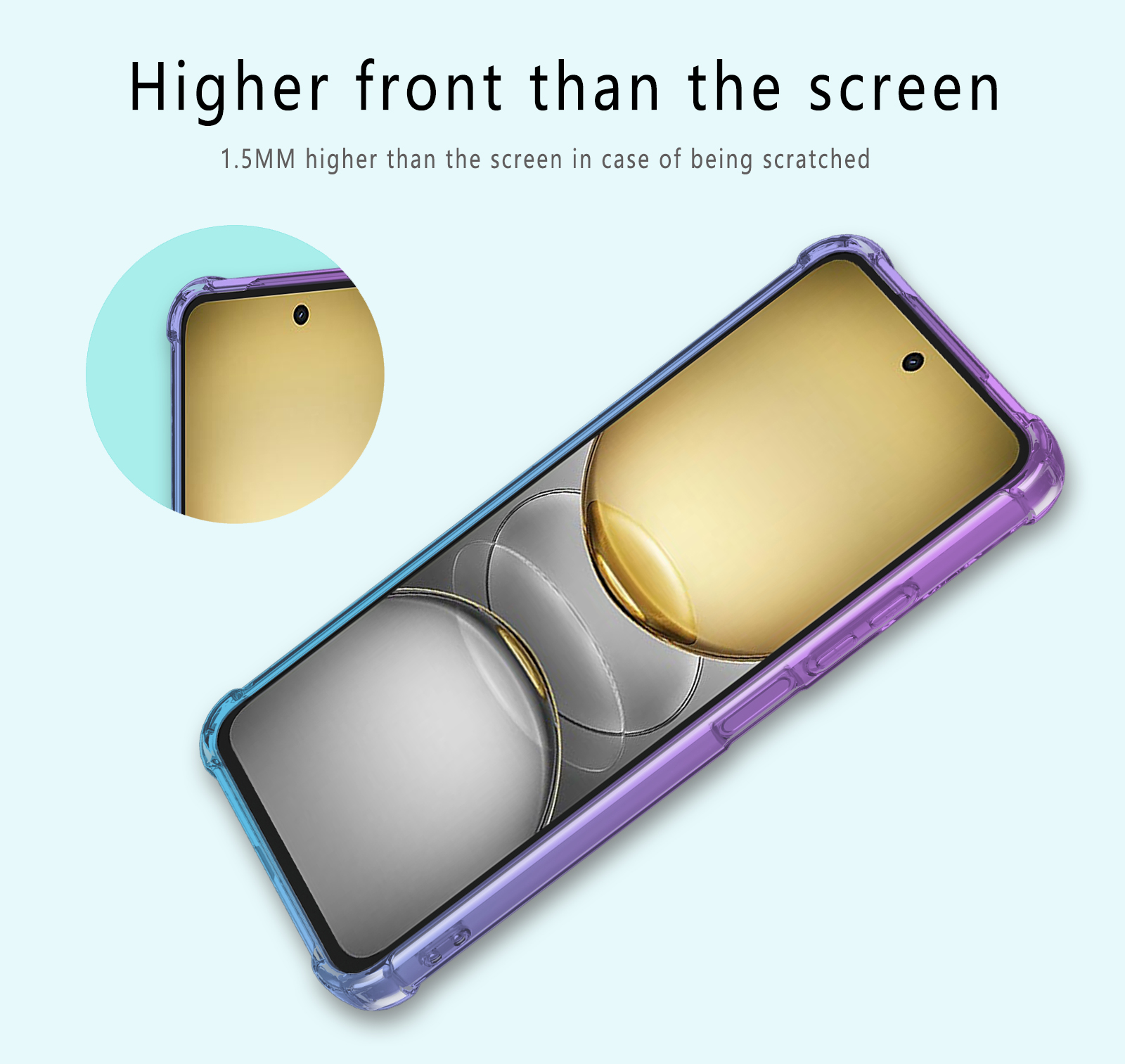 Coque Airbag en TPU dégradé antichoc pour Realme C75 4G, housse de protection, Coque Capa Fundas
