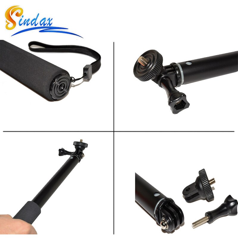 Waterdichte Monopod Statief Uitschuifbare Monopod Selfie Stick Monopod voor xiaomi yi 4k II 2/voor SJ4000 voor Gopro hero 8 5 6 7