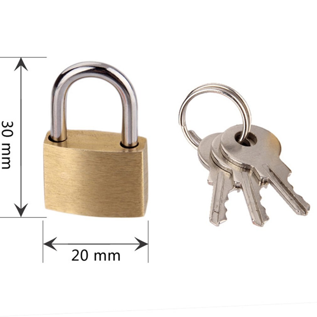 Small Size Wolf Dog Copper Padlock Wolf Head Brass Lock Small Locks Door Locks Anti-Rust Lock Core With 3 Keys