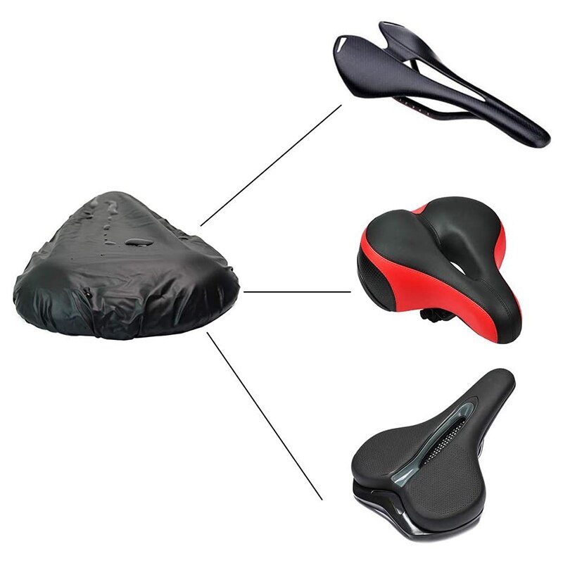 Vattentätt skydd för cykelsadel, regnskydd för cykelstol, snö-, regn- och dammbeständigt (8 förpackningar)