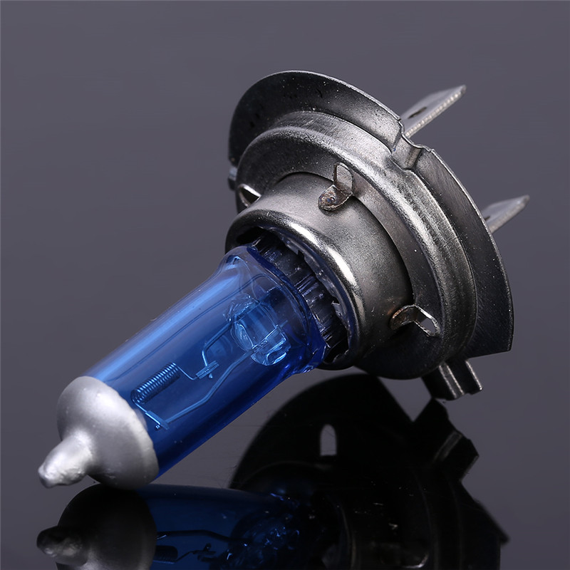 2 stk. super-led-pærer hvide 12v h1 h4 h7 forlygtesæt 100w 6000k bilpærer xenon-lampe superklar halogen-bilforlygte