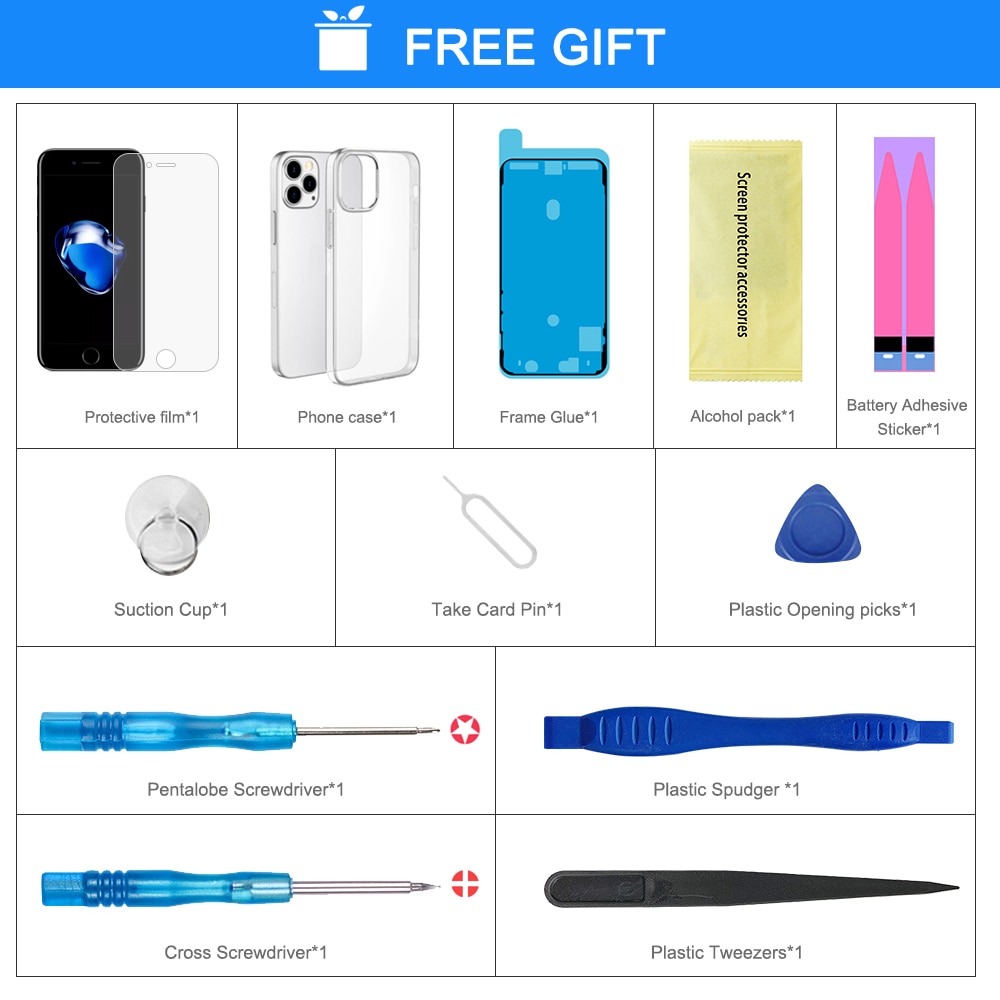 100% OLED iPhoneX Display For iPhone X XS LCD Display Touch Screen Digitizer Assembly Replacement Mobile Phone Parts A1865 A2097