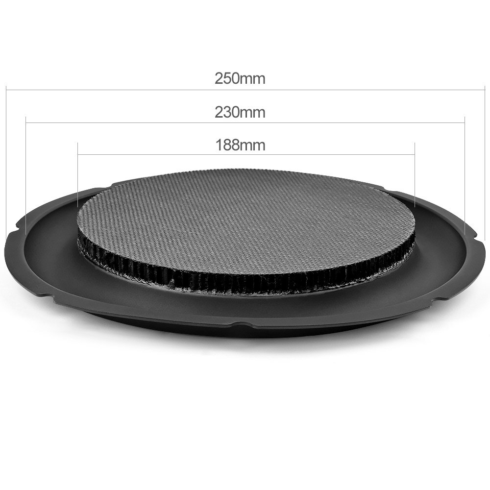 Aiyima 8 tums 10 tums basradiator passiv bikakeformad gummi vibrationsplatta extra basmembran för 8 " 10 " bashögtalare gör det själv