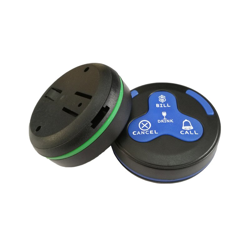 433.92mhz Waterproof Wireless Beeper Calling System Waiter Buzzer Server Service 10pcs Table Call Button for Restaurant K-H4