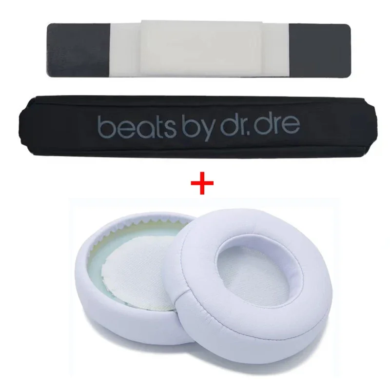 Reparasjon av erstatningshodebånd til beats av dr. dre pro detox-hodetelefoner, hodebånd og ørykte i pu og mykt minneskum: Oliven