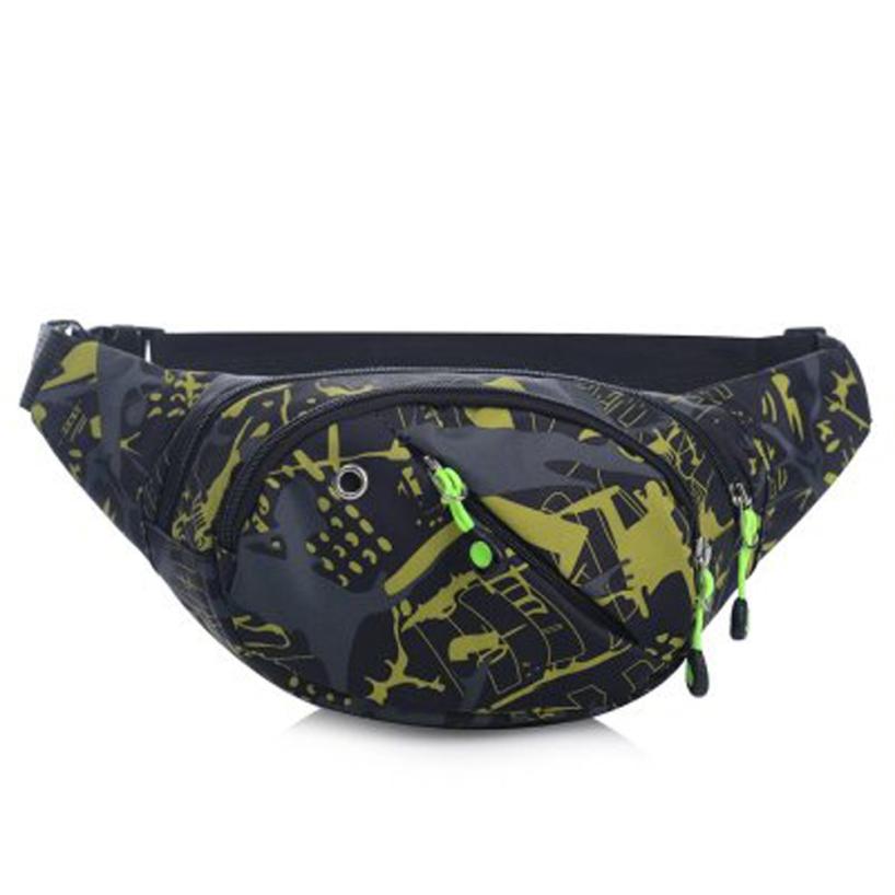 ISHOWTIENDA Unisex Women Men Camouflage Waist Pack Bicycle Cycling Sport Belt Bag #A: Yellow Color