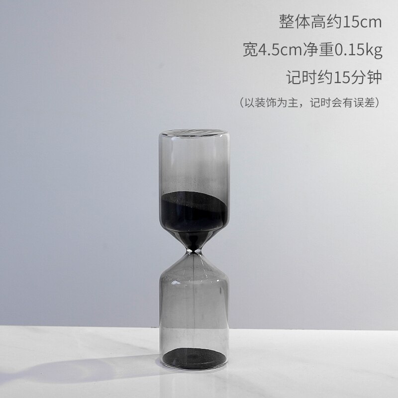 Sablier de sable moderne et Simple pour enfants, décorations de maison, d'anniversaire pour enfants, minuterie de sablier, décoration créative pour salon nordique: 15Minute2