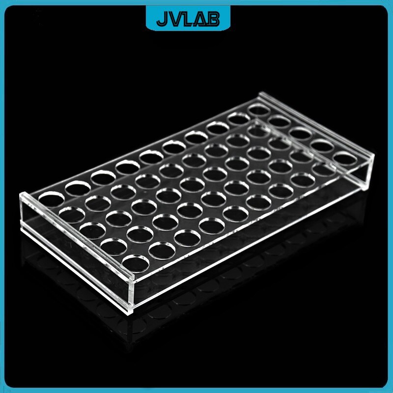 Plexiglass Ampoule Stand Sample Bottle Holder 50-well Hole Diameter 11 12.5 17 19 23mm Injection Bottle Rack For 1 2 5 10 20ml