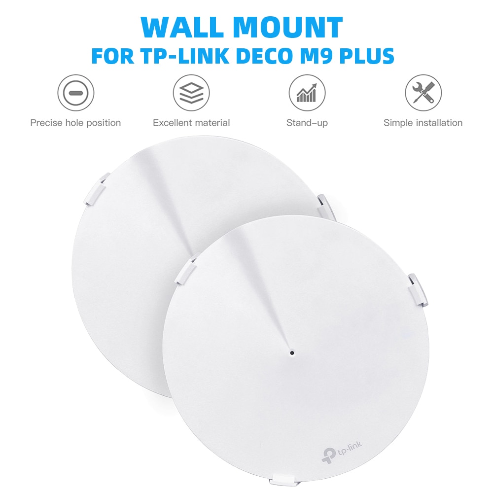 Väggfäste för tp-link deco  m9 plus hela hemnät wifi-system, tp link deco  m9+  hållare wifi router hylla kabel lagringsfäste
