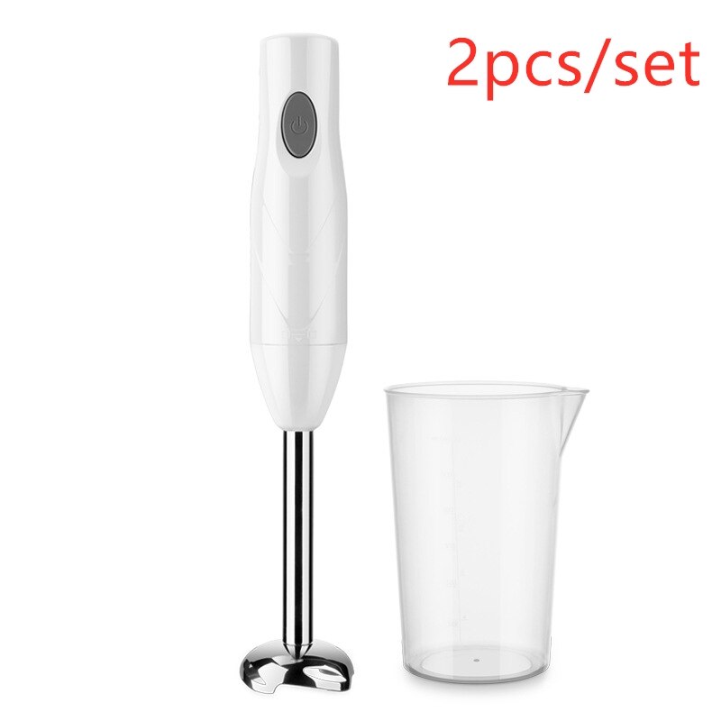 Baby elektrisk mad blender mixer køkken aftagelig rustfri stål stavblender æggepisker grøntsagsstand blanding: Vært madlavning kop / Eu-stik