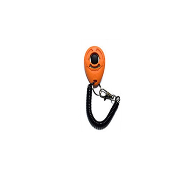 Pet Dog Dog Training Dog Supplies Clicker Trainer Fast Dog Training Device Clicker Whistle Password Equipment Trainer: Orange