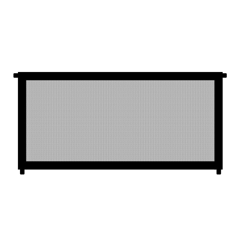 Hek voor huisdieren om te voorkomen dat honden de slaapkamer binnenkomen om honden te bewaken: Zwart