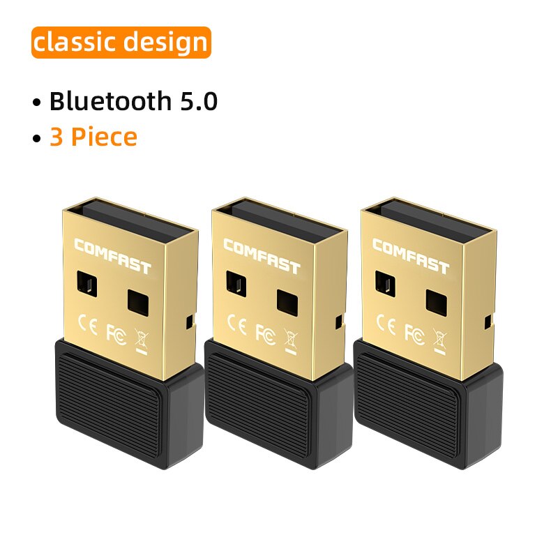 USB Bluetooth 5.0 Bluetooth Adapter Receiver 5.0 Bluetooth Dongle for PC Speaker Wireless Mouse Music Audio Receiver Transmitter: 3PCS
