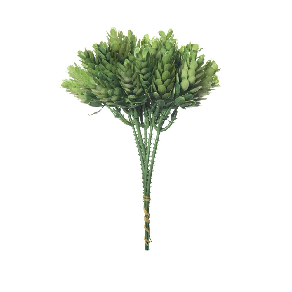 6 Stuks/Bundel Ananas Gras Plastic Kunstbloemen Diy Bonbondoos Vazen Voor Home Decor Tafel Bruiloft Bridal boeket