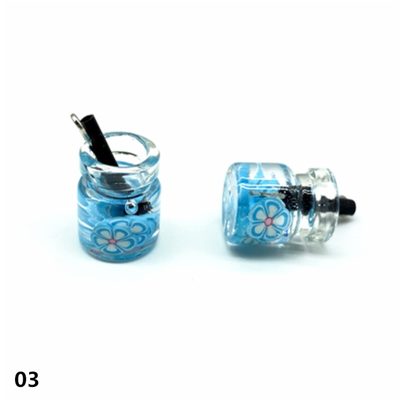 4pcs Bottle Shape Beads Accessories for Jewelry Making Bracelet Pendant Necklace Earrings DIY: 03