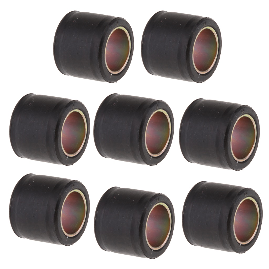 8-Pack Motorcycle Suspension Rear Lower Shock Absorber Strut Mount Bushing - Inner Diameter: 14mm (9/16 inch)